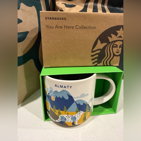 NWT Starbucks Almaty Kazakhstan Been There You Are Here Series Coffee Mug 14oz